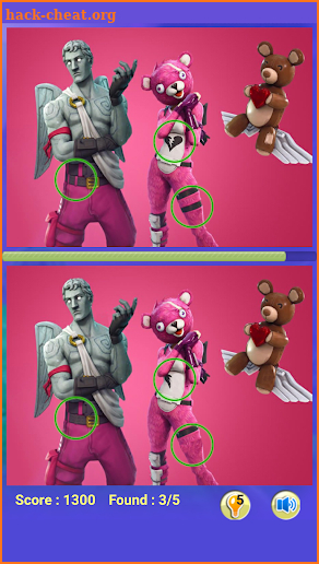 Find the differences for Fortnite screenshot