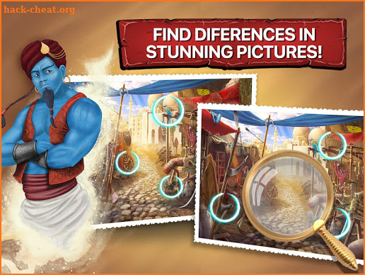 Find The Differences Game 🧐 Magic Lamp Theme screenshot