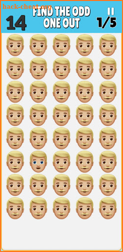 Find The Odd One Emoji Puzzle screenshot
