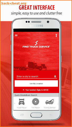 Find Truck Service & Stops | Free Trucker Tool screenshot