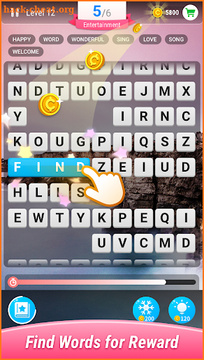 Find Words–Moving Crossword Puzzle screenshot
