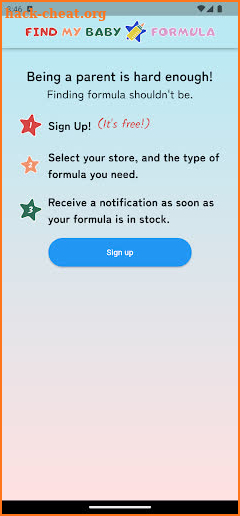 FindMyBabyFormula.com screenshot