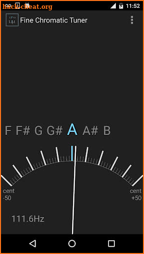 Fine Chromatic Tuner screenshot