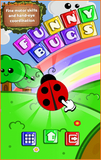 Fine Motor Skills Game 1+: Montessori Funny Bugs screenshot