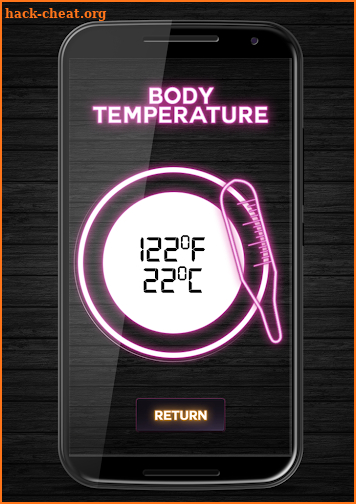 Finger Body Temperature Info screenshot