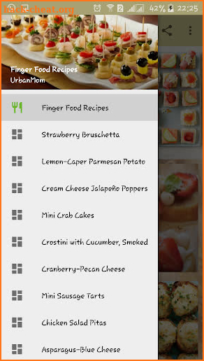 Finger Food Recipes screenshot