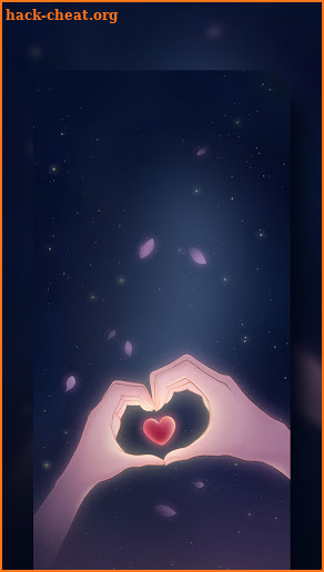Finger Heart Live Wallpaper & Launcher Themes screenshot