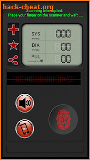 Fingerprint Blood Pressure Simulator screenshot