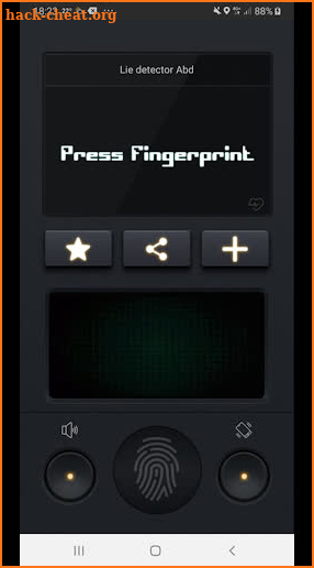 Fingerprint Lie Detector Simulator screenshot