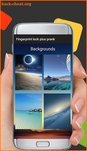 Fingerprint lock plus prank screenshot