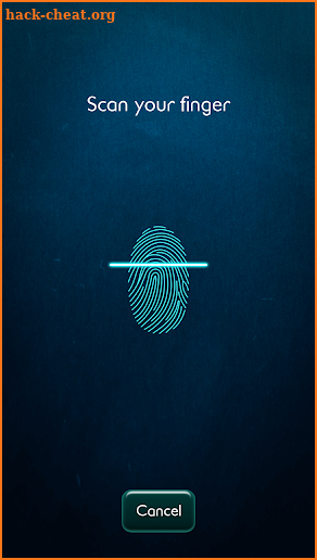 Fingerprint Lock Screen Neon screenshot