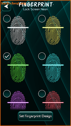 Fingerprint Lock Screen Neon screenshot