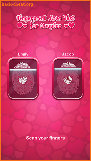 Fingerprint Love Test for Couples screenshot
