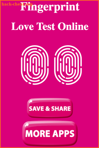 Fingerprint Love Test Online The Love Scanner Apps screenshot