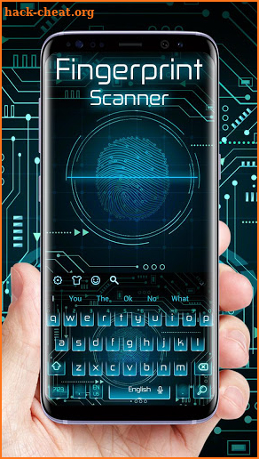 Fingerprint Scanner Keyboard Theme screenshot