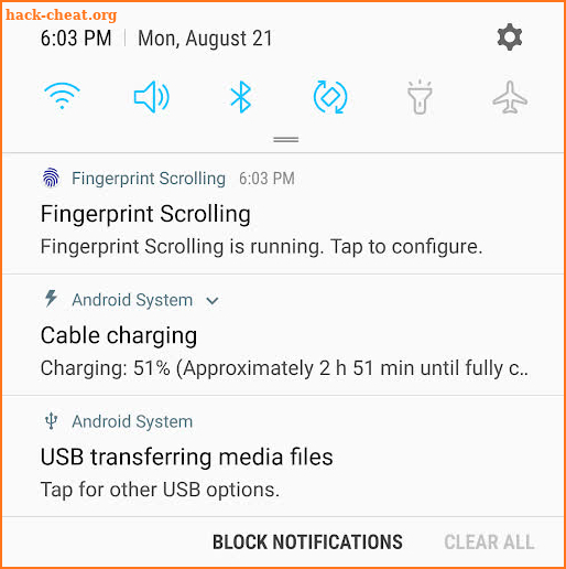Fingerprint Scrolling for Samsung screenshot