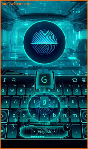 Fingerprint Style Keyboard Theme screenshot