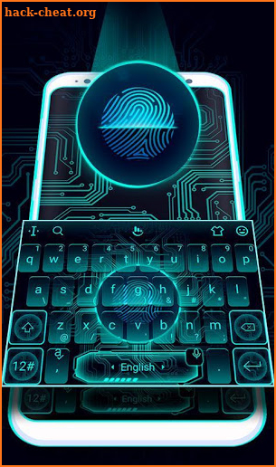 Fingerprint Style Keyboard Theme screenshot