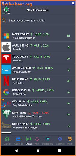 FinTurtle: Stock Research Tool screenshot