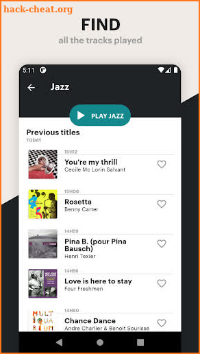 Fip - live radio & music streams jazz rock electro screenshot
