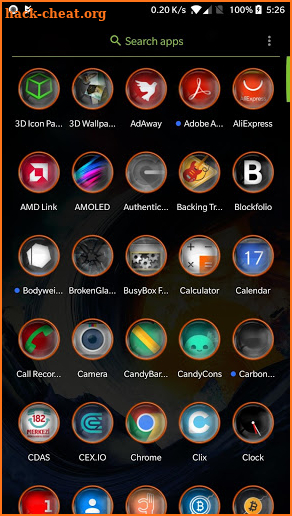 Fire Glass Icon Pack screenshot