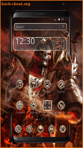 Fire Grim Warrior Theme screenshot