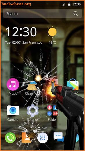 Fire Gun Transparent Screen screenshot