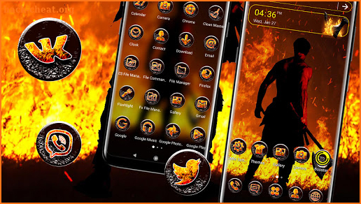 Fire Hell Man Theme screenshot