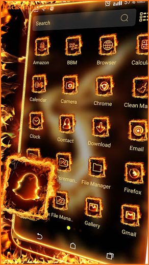 Fire Lion Launcher Theme screenshot