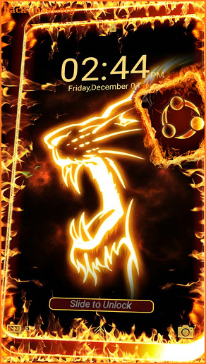 Fire Lion Launcher Theme screenshot