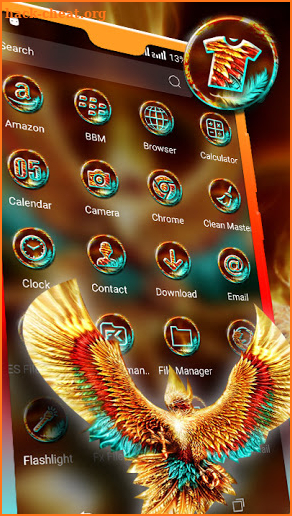 Fire Phoenix Theme Launcher screenshot