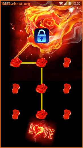 Fire Rose - Lock Master Theme screenshot