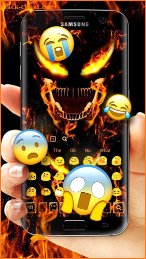 Fire Skull Keyboard screenshot