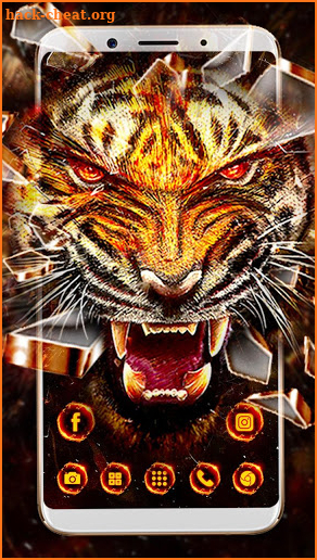 Fire Tiger Launcher Theme Live HD Wallpapers screenshot