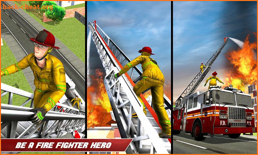 Fire Truck Driving Rescue 911 Fire Engine Games screenshot