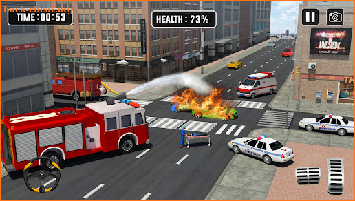 Fire Truck Driving Simulator:911 Fire Engine Games screenshot