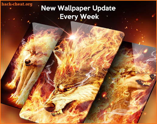Fire Wolf Live Wallpaper & Launcher Themes screenshot