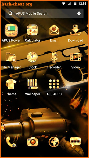 Firearms APUS Launcher theme screenshot