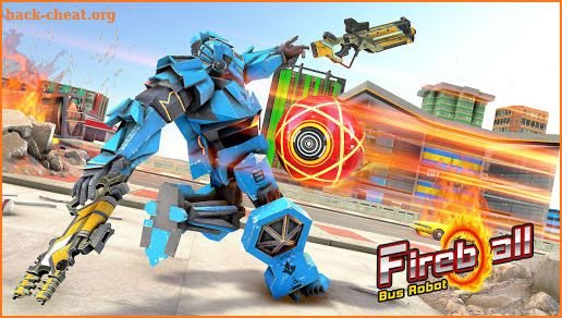 Fireball Bus Robot Game: Robot Transforming Games screenshot