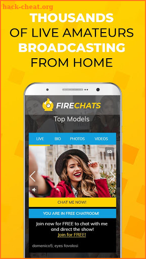 Firechats: Live Stream Video Chats screenshot