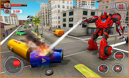 Firefighter Flying Robot Transform Fire Truck Sim screenshot