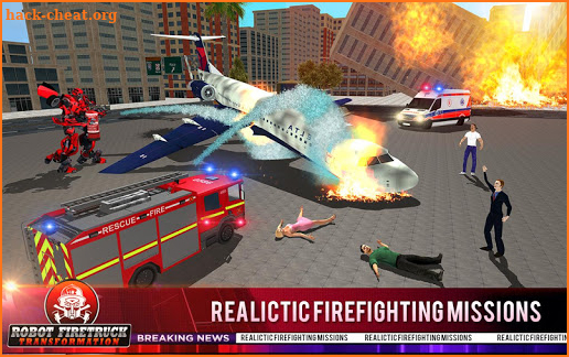 Firefighter Real Robot Rescue Firetruck Simulator screenshot