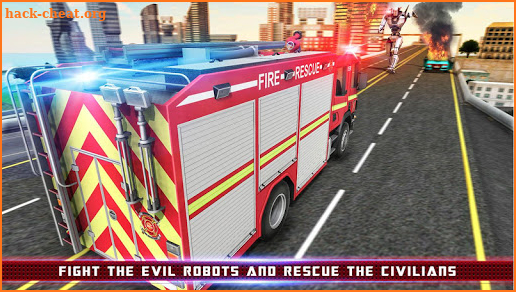 Firefighter Robot Transform Fire Truck Robot Games screenshot
