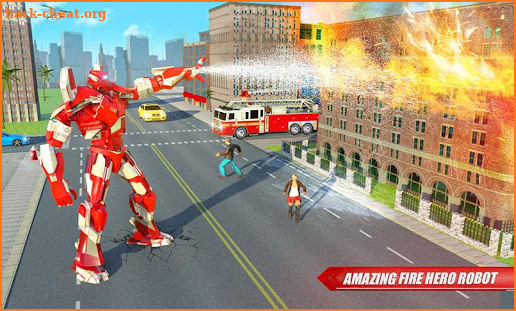 Firefighter Robot Transforming Truck Robot Games screenshot