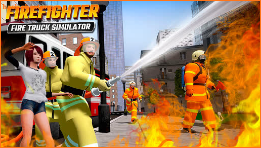 Firefighters Rescue Simulator: Fire truck driving screenshot