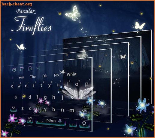 Fireflies Parallax Keyboard screenshot