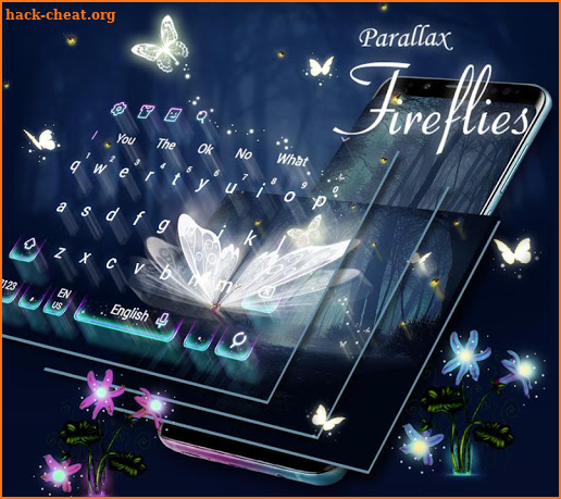 Fireflies Parallax Keyboard screenshot
