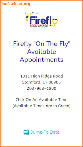 Firefly Pediatrics "On The Fly" Appts screenshot