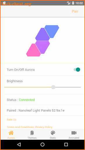 Firefly Pro for Aurora Nanoleaf screenshot