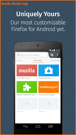 Firefox for Android Beta screenshot